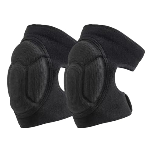 Trasylph Knee Pads, Work Thick Foam Knee Pads Work Anti Slip Collision Avoidance Knee Pads for Gardening Construction Cleaning Flooring Men Women(COLOR:Black) - Image 4
