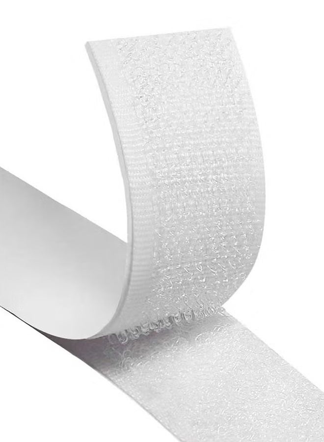 VINSOC Heavy Duty Hook and Loop Tape Velcro Adhesive Strip Self Sticky Back Fastening Reusable Double Sided 6M x 2CM for Home Office Outdoor Use - Image 1
