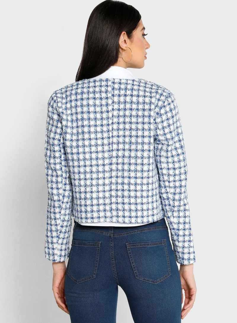 Jacqueline de Yong Checked Blazer