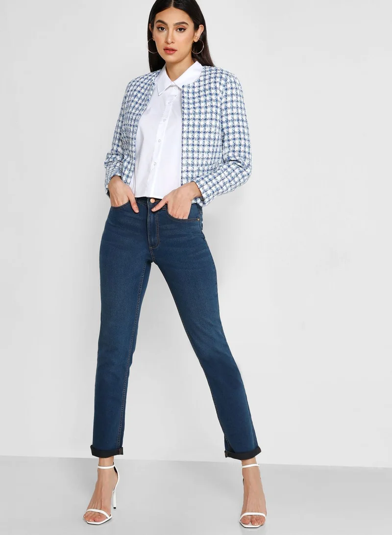 Jacqueline de Yong Checked Blazer