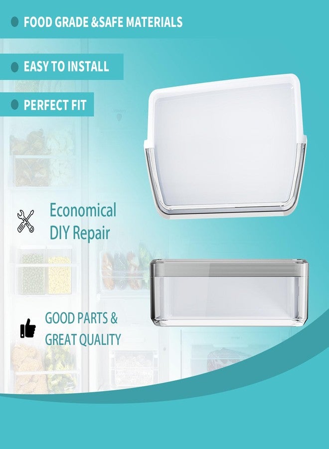 SCBHWJ UPGRADED DA97-06419C Refrigerator Door Shelf Basket Bin(Right Side) Replaces DA63-04316, DA63-04314, PS4174247，AP4567198, Compatible with samsung Refrigerator Right Side door（2PACK) - Image 4