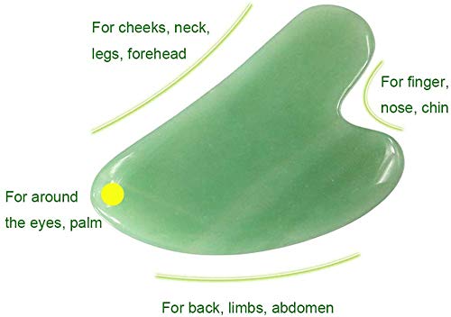 Sei Regina Jade Roller and Gua Sha Set - Real Jade Face Roller and Gua Sha Massager for Face Sculpting, Under Eye Care, and Stress Relief - Stone Skincare Tools for Face - Image 5
