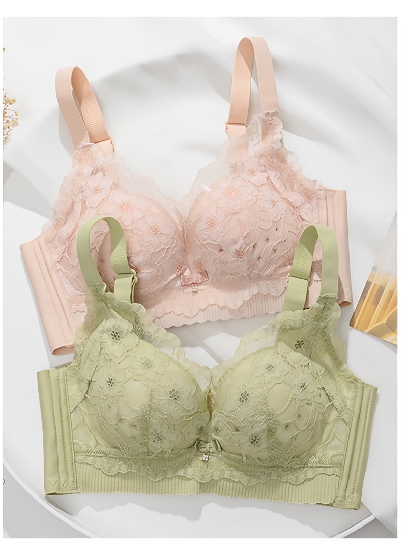 KUYING Brand New Comfortable Skin Friendly Breathable Bra  Set Of 2 - Image 1
