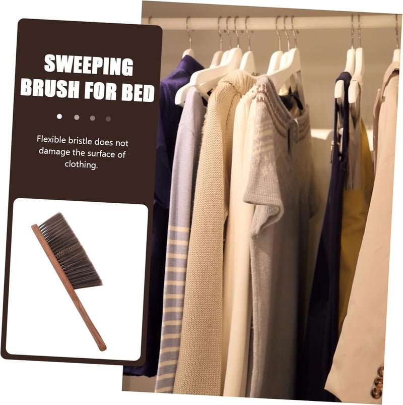 Green Sandalwood Bed Brush Wood Handle Brush Upholstery Cleaner Sofa Bed Cleaning Tool Bristle - Image 4