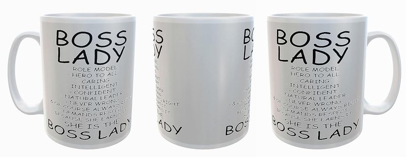 My D SQUARE Coffee Mug with Motivational Quote Boss Lady Birthday Gifts for Women Wife Girls Mentor 1 Piece White Ceramic Cup 325 Ml - Image 5