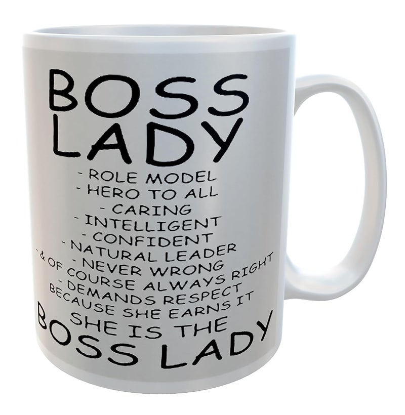 My D SQUARE Coffee Mug with Motivational Quote Boss Lady Birthday Gifts for Women Wife Girls Mentor 1 Piece White Ceramic Cup 325 Ml - Image 3