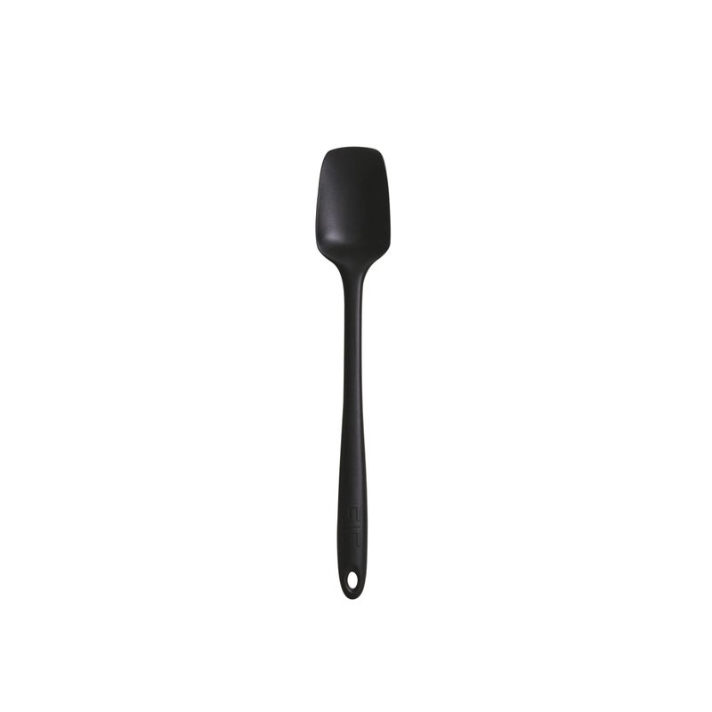 GIR GIR Get It Right Premium Seamless Spoonula  NonStick Heat Resistant Silicone Scraper Spatula  Perfect for Mixing Serving Scraping Stirring and More  Skinny  11 IN Black