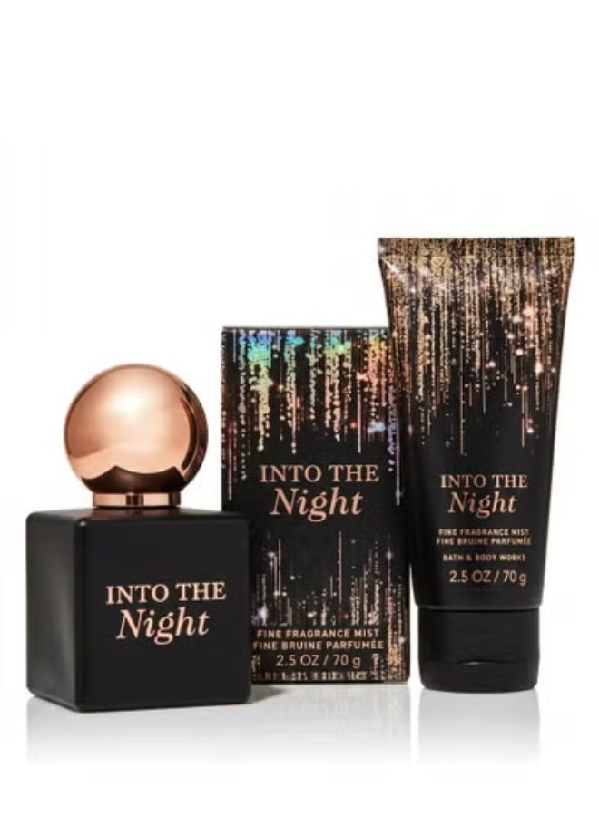 Bath & Body Works Into The Night Travel Gift Set - Fragrance Mist & Mini EDP, 2.5 oz / 70g