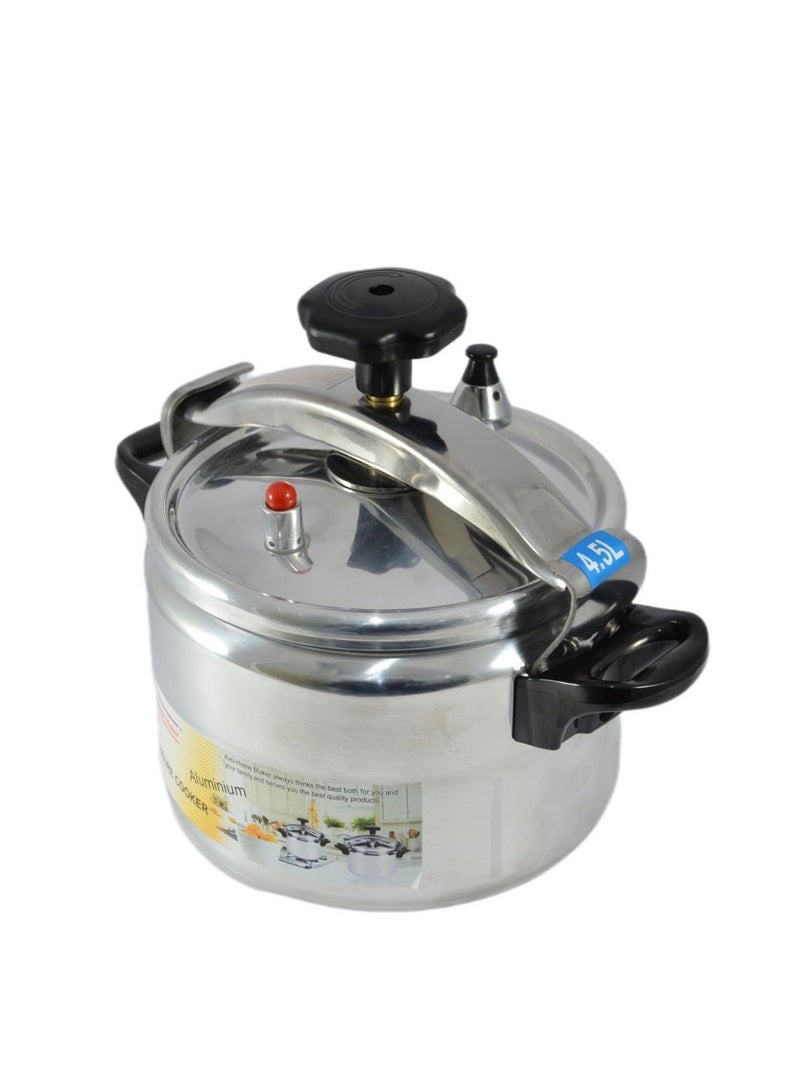 Homemaker Aluminium Pressure Cooker 20Cm - 4.5 Liter Capacity - Silver - Image 3