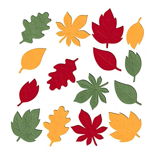 NVZBL 5pcs Spring Maple Leaves Leaf Cutting Dies, Autumn Fall Foliage Leafage Die Cuts Metal Embossing Stencils Template Mould for Card Scrapbooking and DIY Craft Album Paper Card Decor - Image 3
