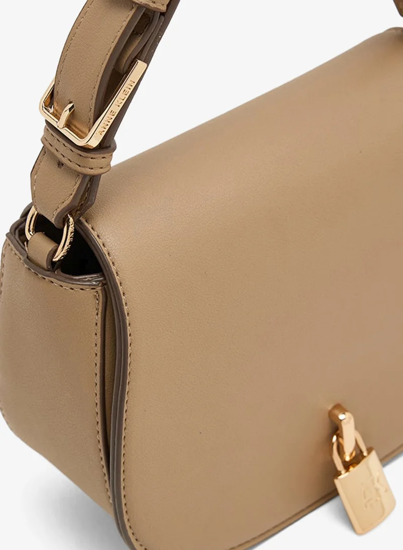 Anne Klein  Anne Klein Logo Detail Scarf Detail Flap Shoulder Bag for Women | Best Price UAE