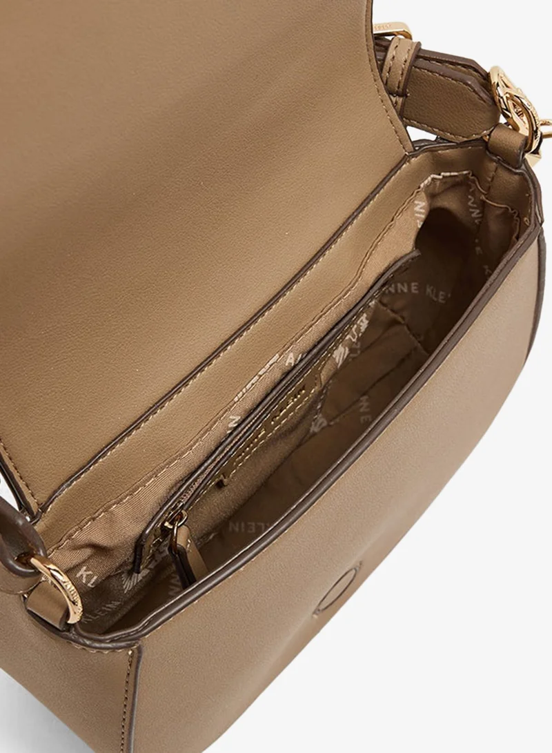 Anne Klein  Anne Klein Logo Detail Scarf Detail Flap Shoulder Bag for Women | Best Price UAE