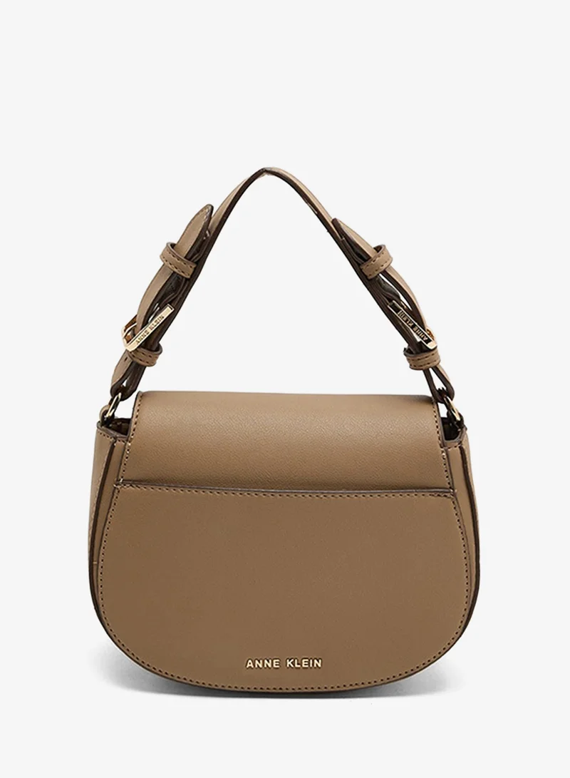 Anne Klein  Anne Klein Logo Detail Scarf Detail Flap Shoulder Bag for Women | Best Price UAE