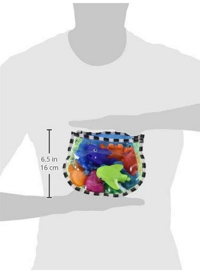 Sassy Sassy Snap and Squirt Sea Creatures - 6+ Months Set of 9 Sea Characters Includes Storage Bag with Two Large Suction Cups  - Image 3