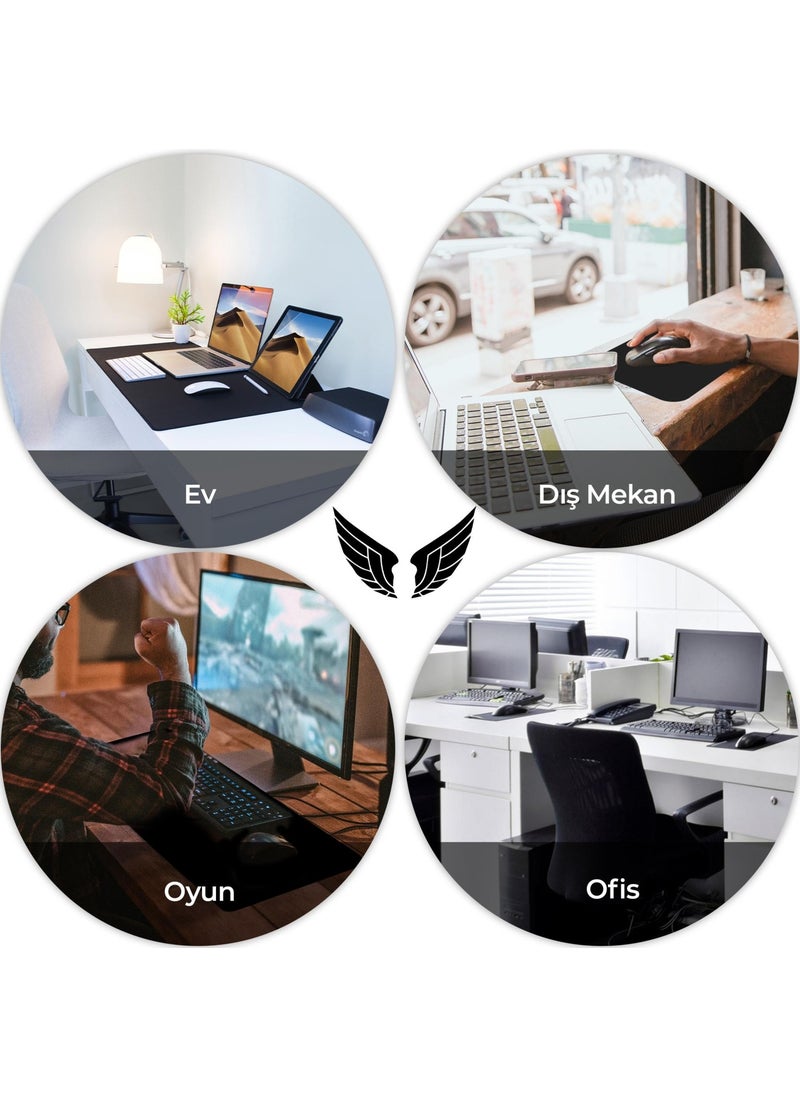 90X40 Mouse Pad Gaming Mousepad Non-Slip Base Gaming Mouse Pad Black Xlarge - Xl