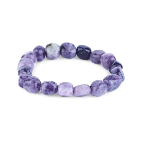 ARE - Aeora Rocks : Lepidolite Tumbled Bracelet for Chakra Alignment, Energy Balance, and Spiritual Growth - for Men and Women - Image 1