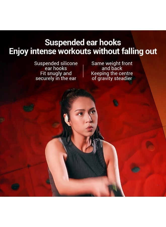 F&D OT1 Open Ear Wireless Headphones with Air Conduction Design, Bluetooth 5.3 Sports Earbuds with HiFi Stereo Sound, IPX4 Waterproof and Sweatproof, 18H Playtime and 30H Standby Time for Workout - Image 4