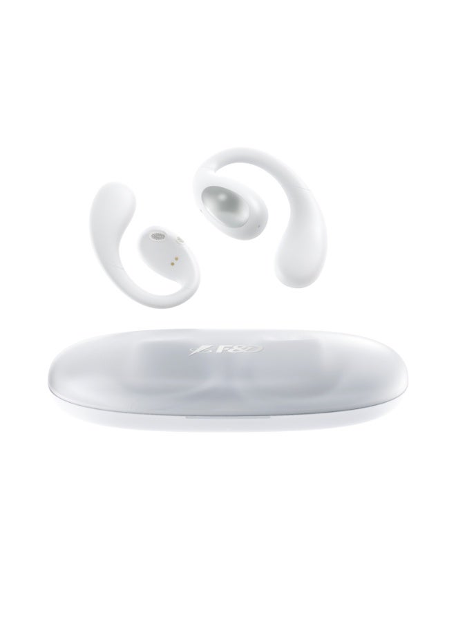 F&D OT1 Open Ear Wireless Headphones with Air Conduction Design, Bluetooth 5.3 Sports Earbuds with HiFi Stereo Sound, IPX4 Waterproof and Sweatproof, 18H Playtime and 30H Standby Time for Workout - Image 1