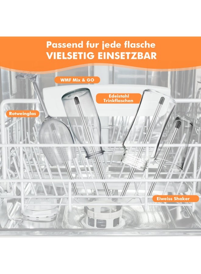 Dishwasher Insert Bottles, Pack of 6 Stainless Steel Bottle Holder for Dishwasher, Bottle Holder Dishwasher Glass Holder for Dish Basket, Extra Strong Glass Holder for Dishwasher Dishwasher - Image 5