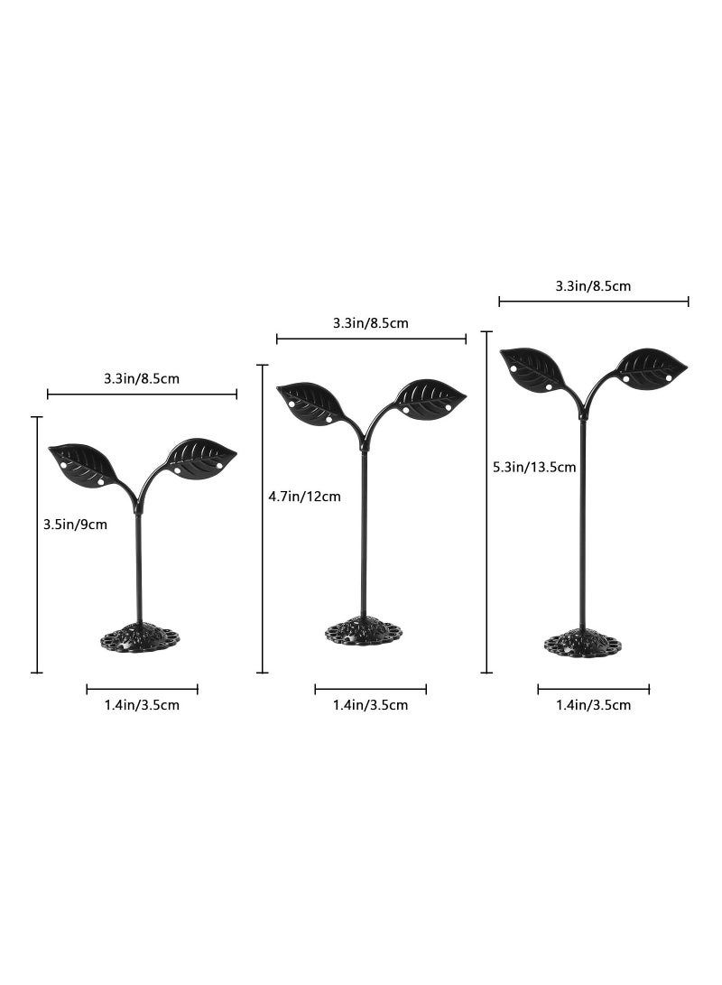 Excefore Black Earring Holder, Detachable Metal Earring Display Stand, Storage Rack for Photography, Jewelry Props Show - Image 2