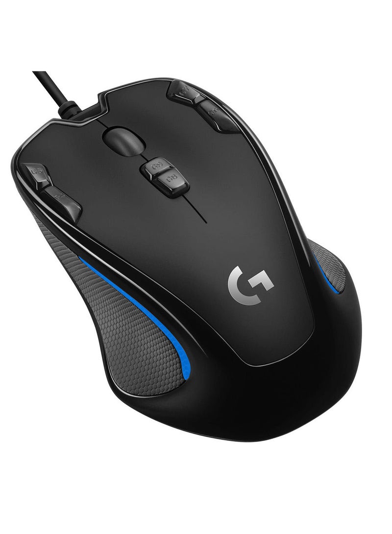 Logitech G300s Wired Gaming Mouse, 2,5K Sensor, 2,500 DPI, RGB, Lightweight, 9 Programmable Controls, On-Board Memory, Compatible with PC/Mac - Black - Image 2