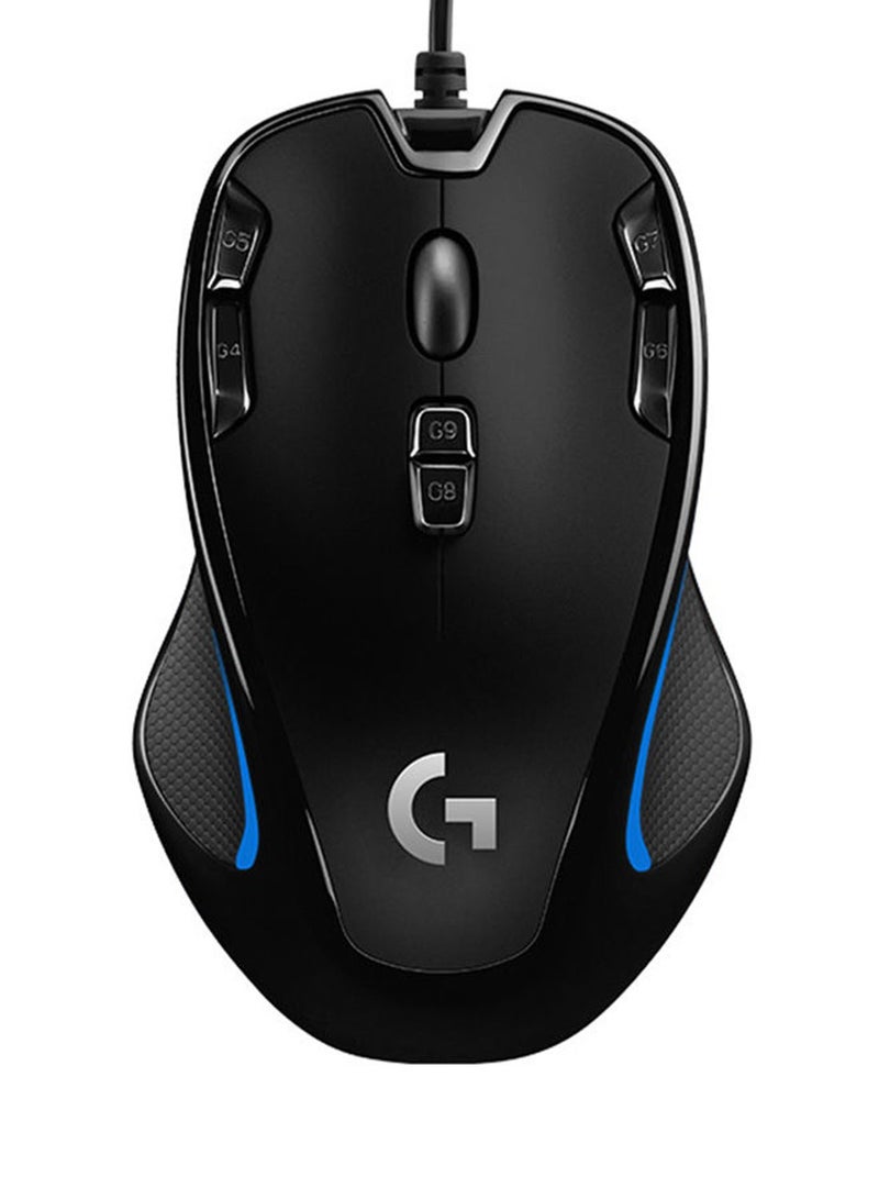 Logitech G300s Wired Gaming Mouse, 2,5K Sensor, 2,500 DPI, RGB, Lightweight, 9 Programmable Controls, On-Board Memory, Compatible with PC/Mac - Black - Image 1