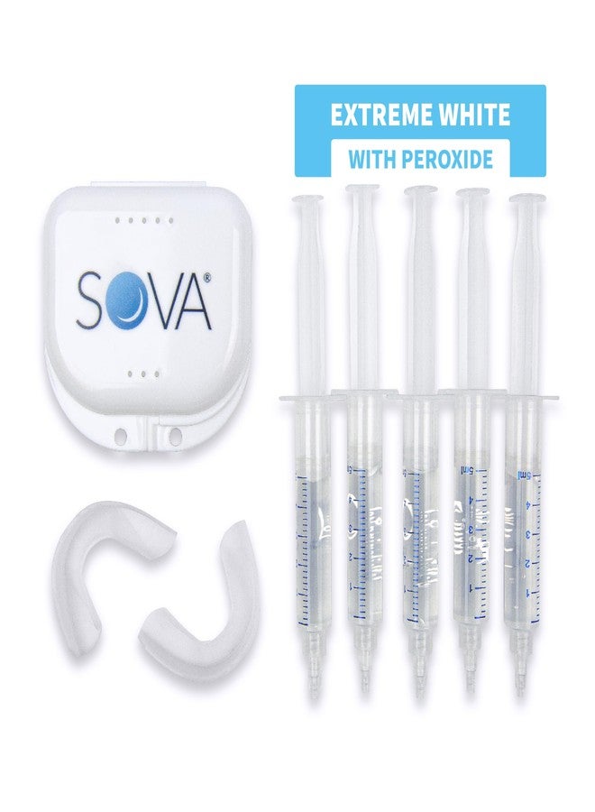 SOVA White - Teeth Whitening Kit - Includes 2 Custom-Fit Trays, 5 Whitening Gel Applicators & Protective Case - Peroxide for Extreme Whitening - BPA, Latex, Phthalates & PVC Free - Image 1