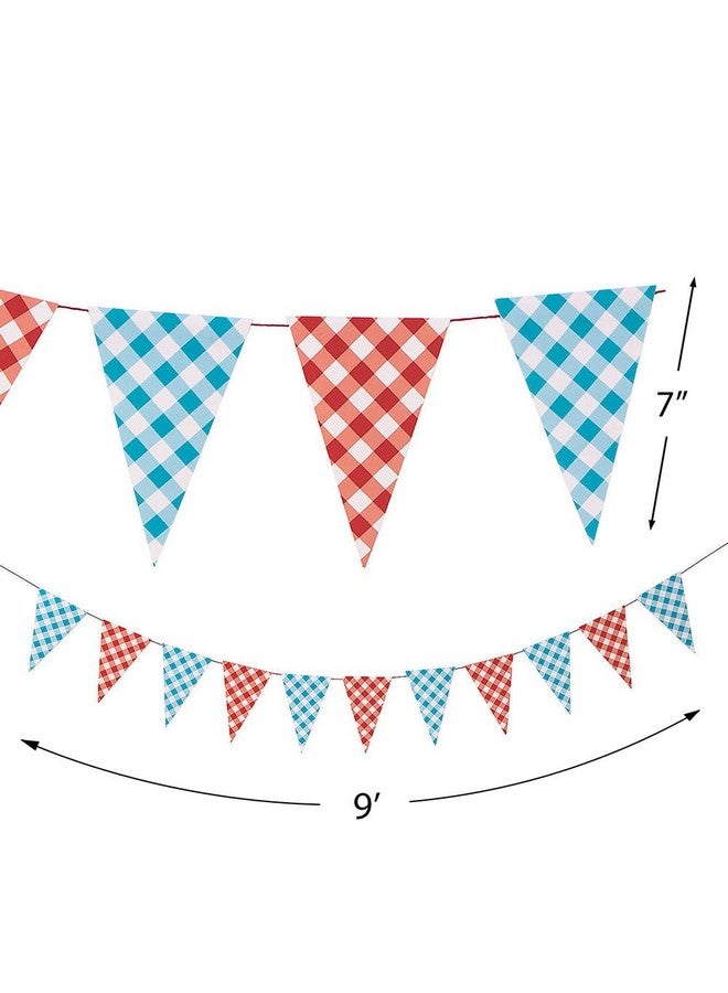 Fun Express County Fair Hanging Pennant Banner - 9 feet with 7 pennants - Party Decor - 1 Piece - Image 3