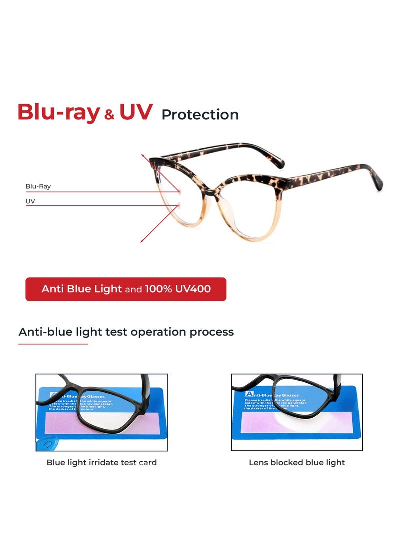 Urban Utility Blue Light Blocking Optical Eyeglasses - Stylish Oversized Frames, Clear Lens, Polarized. Top-rated Bluelight Protection for Reading, Work, & Screen Time. Vintage-Inspired, Lightweight Design. - Image 4