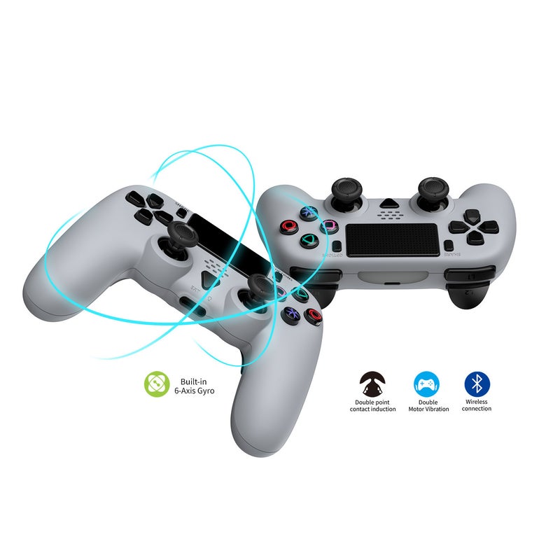 وحدة تحكم لاسلكية بتقنية البلوتوث مع برمجة ماكرو لجهاز PS5 Pro/Slim/PS5 مع اهتزاز سداسي المحاور - Image 2