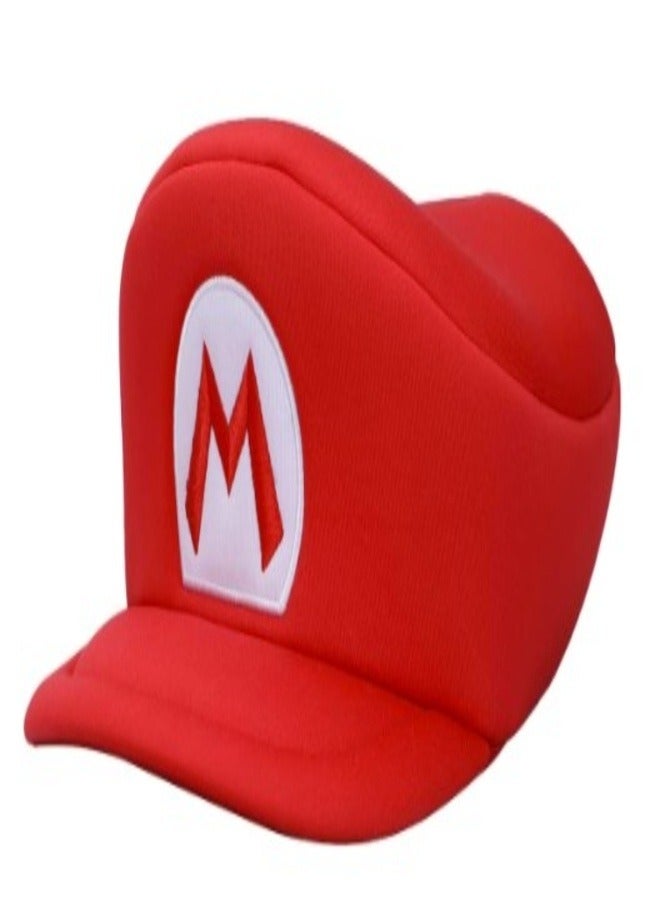 Mario Hat With Sticky Mustache – Costume Cap & Press-On Mustache Set - Image 2