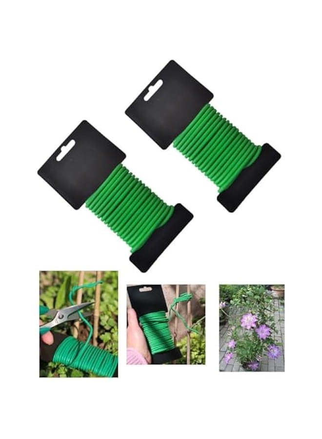 Generic Garden Wire for Plants,52 Feet 3.5mm Soft Plant Ties for Climbing Plants,Tomatoes,Climbing Roses,Indoor & Outdoor Plants Gardening Supplies Twist Ties (3.5mm x 16m)  - Image 1
