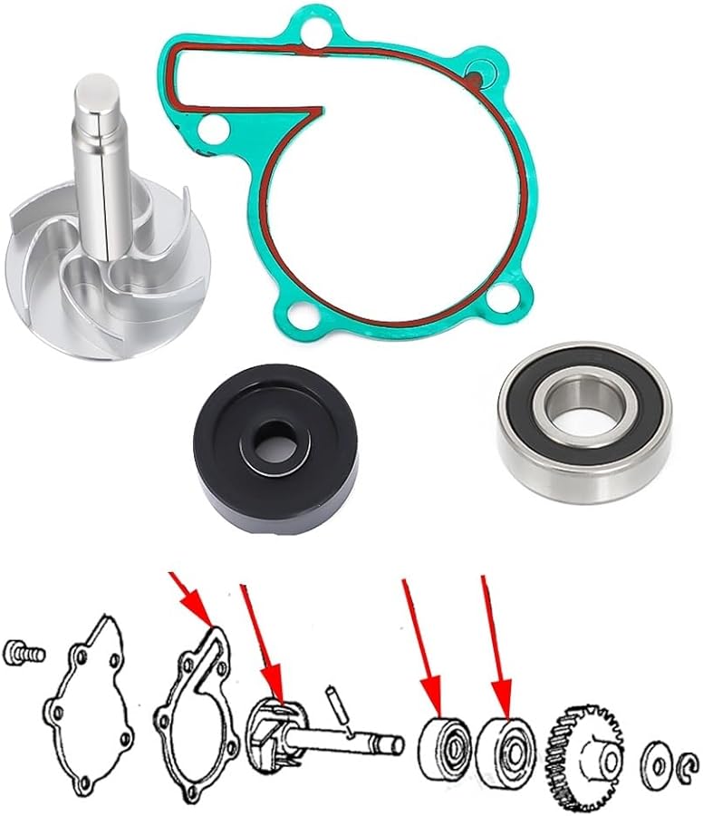 Aluminum Billet Impeller Water Pump Kit for Yamaha Banshee YFZ350 1987 2006 - Image 3