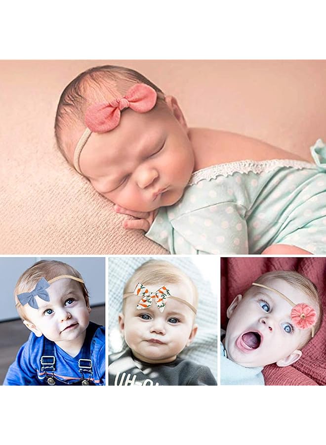 إيروريكس 10 عبوات من عصابات رأس الأطفال وربطات الزهور والدانتيل وإكسسوارات الشعر وأغطية الرأس المصنوعة من النايلون للبنات - Image 2