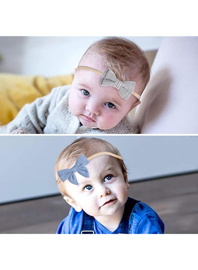 إيروريكس 10 عبوات من عصابات رأس الأطفال وربطات الزهور والدانتيل وإكسسوارات الشعر وأغطية الرأس المصنوعة من النايلون للبنات - Image 4