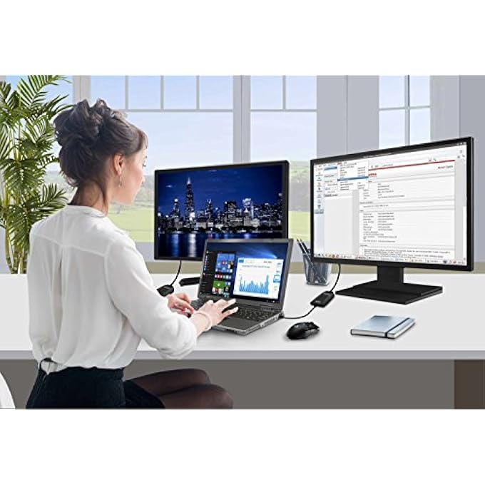 Diamond USB 2.0 TO VGA/DVI/HDMI VIDEO GRAPHICS ADAPTER UP TO 1920X1080 / 1600X1200 - WINDOWS 10, 8.1, 8, 7, XP, MAC OS AND ANDROID 5.0 AND HIGHER (BVU165LT) - Image 3