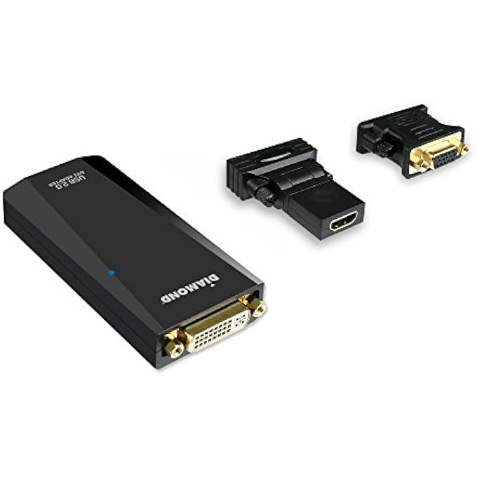 Diamond USB 2.0 TO VGA/DVI/HDMI VIDEO GRAPHICS ADAPTER UP TO 1920X1080 / 1600X1200 - WINDOWS 10, 8.1, 8, 7, XP, MAC OS AND ANDROID 5.0 AND HIGHER (BVU165LT) - Image 2