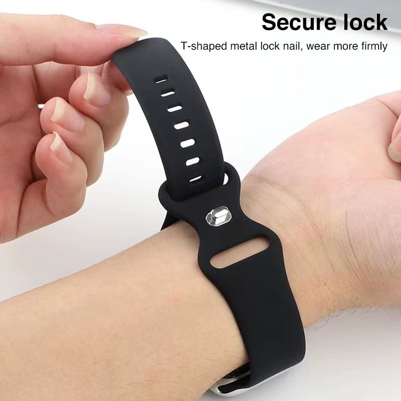 إيروريكس سوار ساعة منسوج الملمس لساعة Apple Watch Ultra 49 مم وWatch Ultra 2 49 مم / Series 9 و8 و7 45 مم / Se 3 وSe 2 و6 وSe و5 و4 44 مم / 3 و2 و1 42 مم (أحمر) - Image 5