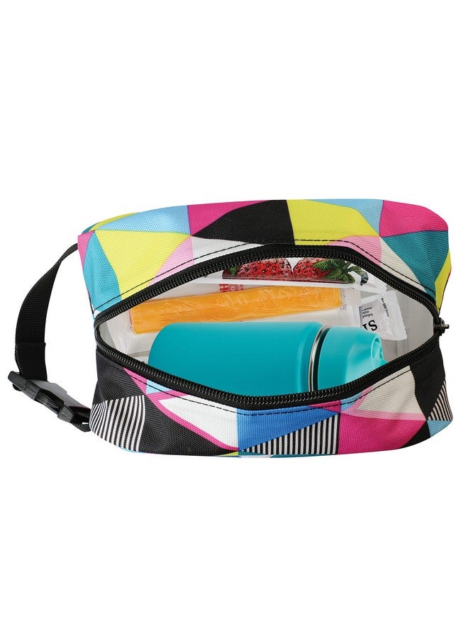 PACKIT PackIt Freezable Snack Box, Triangle Stripes, Built with EcoFreeze Technology, Collapsible, Reusable, Zip Closure with Buckle Handle, Great for All Ages and Fresh Snacks on the go  - Image 4
