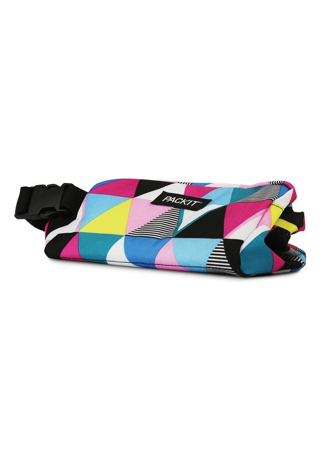 PACKIT PackIt Freezable Snack Box, Triangle Stripes, Built with EcoFreeze Technology, Collapsible, Reusable, Zip Closure with Buckle Handle, Great for All Ages and Fresh Snacks on the go  - Image 3