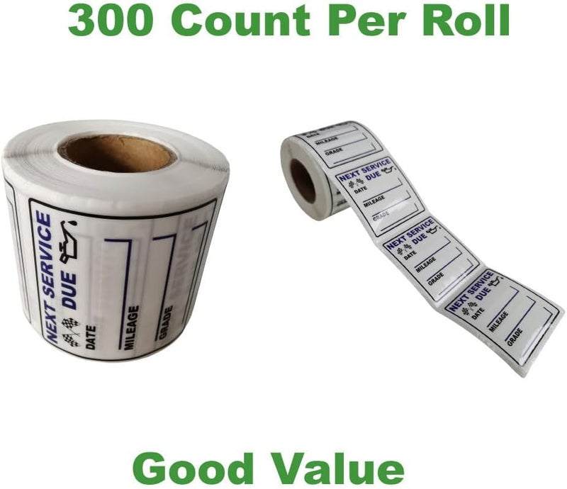 JINCH Oil Change Reminder Stickers - 300 Pcs - Image 5