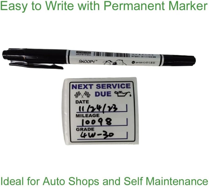 JINCH Oil Change Reminder Stickers - 300 Pcs - Image 4