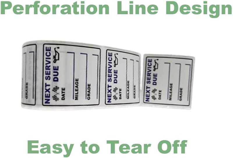 JINCH Oil Change Reminder Stickers - 300 Pcs - Image 3