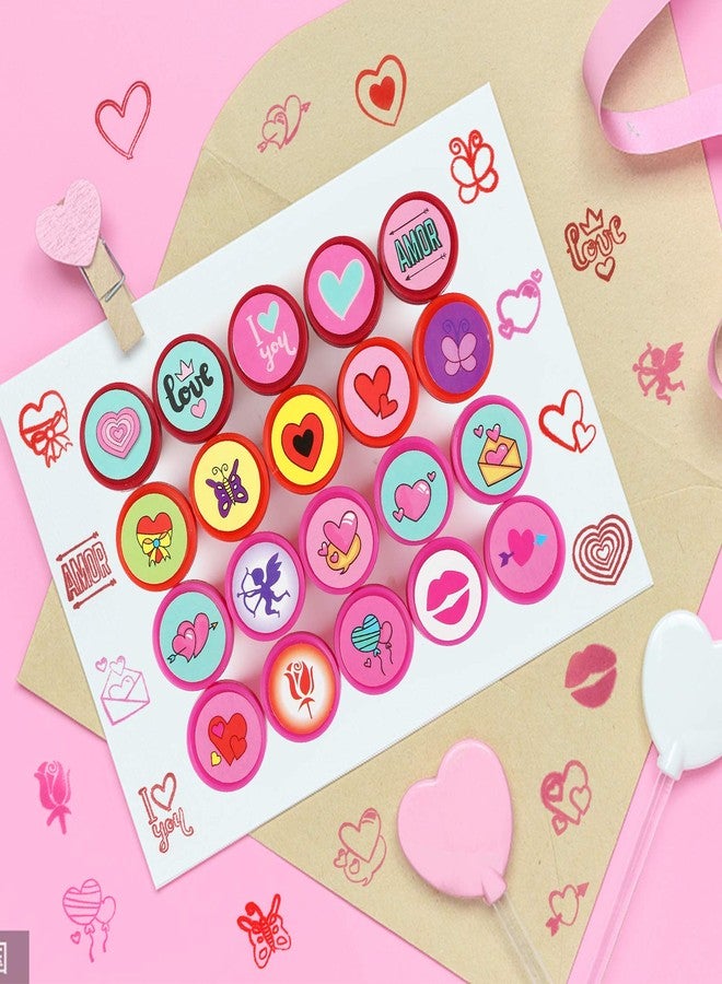 KESOTE Valentines Day Stamps for Kids, Self Inking Stamps for Valentine Party Favor Goody Bag Fillers - Image 5