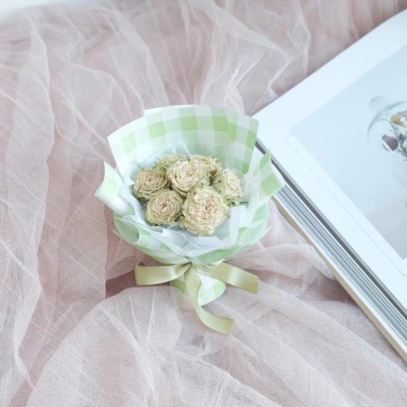 Bluejw Hot Mini Large Natural Dried Flowers Bouquet - Home Christmas Easter Decorations, Bridal Boutonniere Arrangement, Dried Plants Decor - Image 1