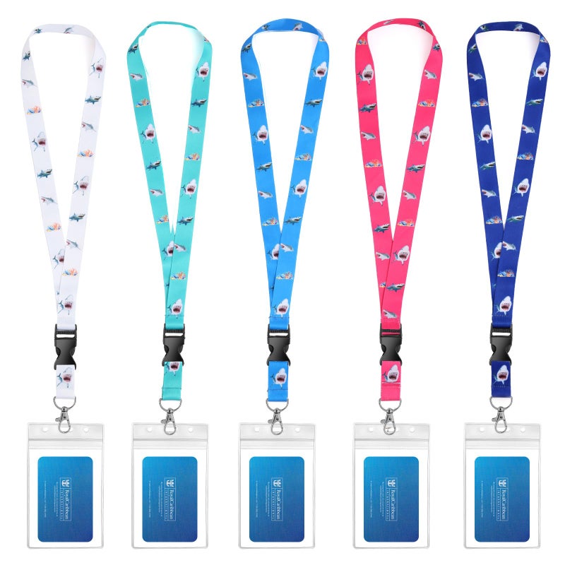 Qsszk Cruise Lanyards, 5 Pack Waterproof Cruise Lanyard with ID Badge Reel Holder, Detachable Buckle for Cruises Ships Key Cards, Cruise Essentials 2026 - Image 1