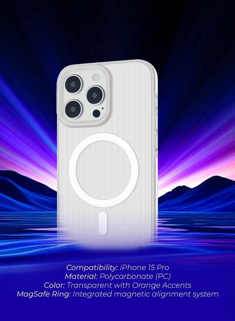 Vipcare Iphone 15 Pro PC Case with Magcase Magnetic Charging Case Scratch Resistant Camera Protection Silicone Case for Iphone 15 Pro - Image 3