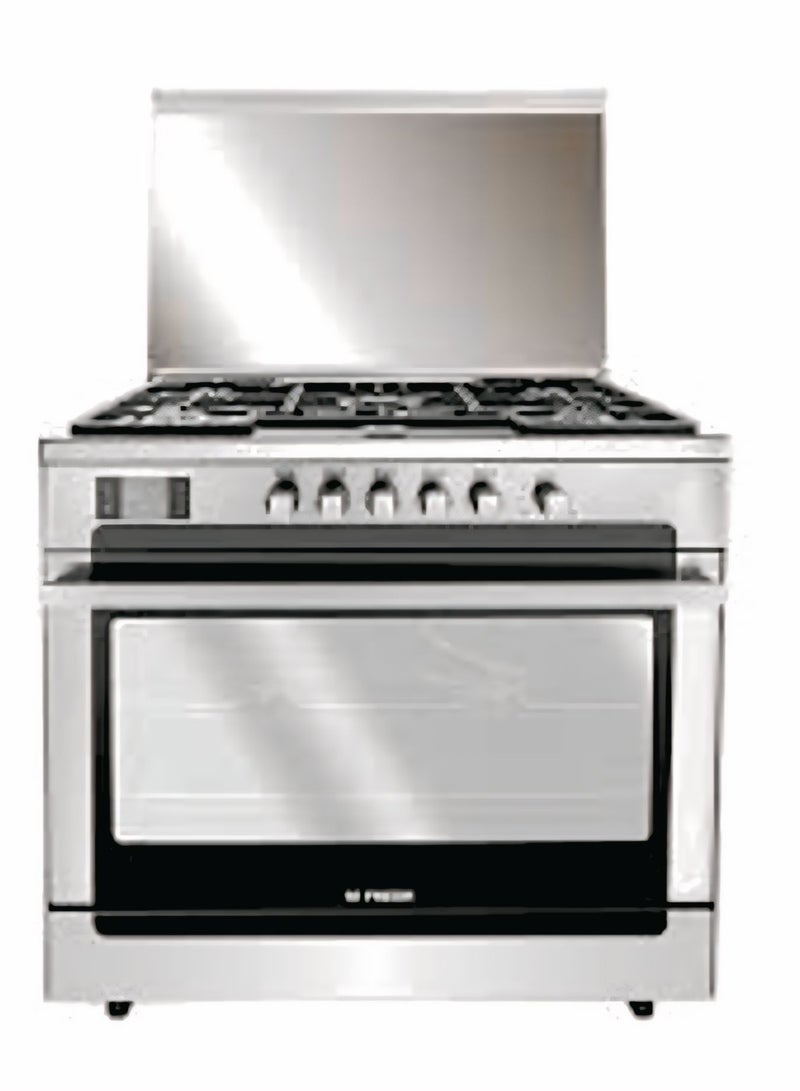 Fresh Fresh gas stove, 90 cm, stainless steel, air fryer, 16932