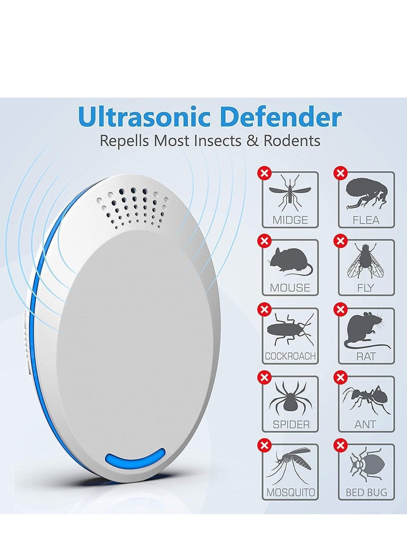 Y&D - Ultrasonic Pest Repeller Plug-in - Electronic Insect Control Defender 4 Pack Roach Bed Bug Mouse Rodent Mosquito Killer - Image 1