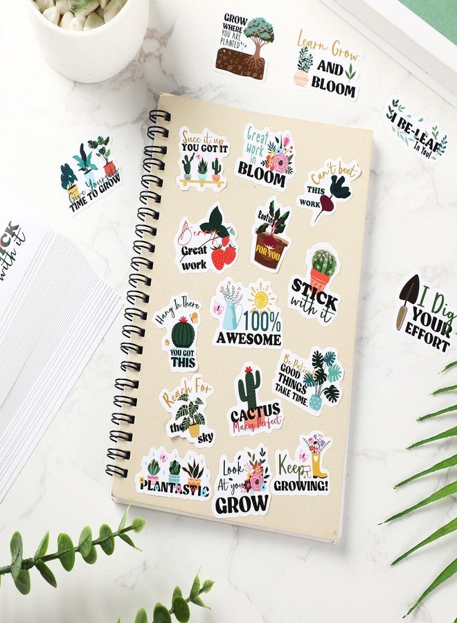 Weekgrat مجموعة ويكغرات من 1000 قطعة من الملصقات التحفيزية للأطفال، بتصميم "ننمو معًا"، ملصقات ملهمة للفصول الدراسية، ملصقات مكافآت للمدرسة والفصل الدراسي والمنزل، 20 نمطًا (نباتات). - Image 4